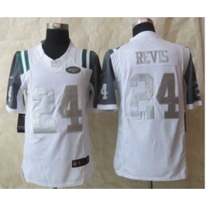 nike nfl jerseys new york jets #24 revis white platinum[nike Limited]