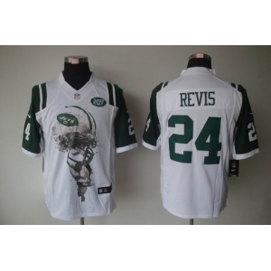 nike nfl jerseys new york jets #24 revis white[helmet tri-blend limited]