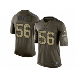 nike nfl jerseys new york jets #56 demario davis army green[nike Limited Salute To Service][davis]