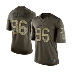 nike nfl jerseys new york jets #96 wilkerson army green[nike Limited Salute To Service]