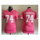 2015 Women Nike New York Jets #74 Nick Mangold Pink Jerseys