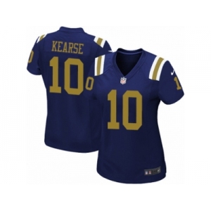 Women Nike New York Jets #10 Jermaine Kearse Game Navy Blue Alternate NFL Jersey