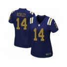 Women Nike New York Jets #14 Jeremy Kerley Limited Navy Blue Alternate NFL Jersey