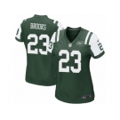 Women Nike New York Jets #23 Terrence Brooks Game Green Team Color NFL Jersey
