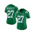 Women Nike New York Jets #27 Darryl Roberts Limited Green Rush Vapor Untouchable NFL Jersey