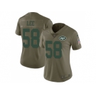 Women Nike New York Jets #58 Darron Lee Olive Stitched NFL Limited 2017 Salute to Service Jersey