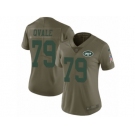 Women Nike New York Jets #79 Brent Qvale Limited Olive 2017 Salute to Service NFL Jersey