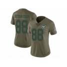 Women Nike New York Jets #88 Austin Seferian-Jenkins Limited Olive 2017 Salute to Service NFL Jersey