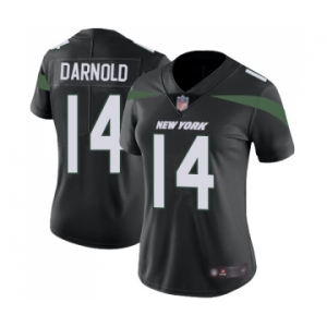 Women's New York Jets #14 Sam Darnold Black Alternate Vapor Untouchable Limited Player Football Jersey