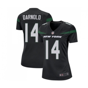 Women's New York Jets #14 Sam Darnold Game Black Alternate Football Jersey