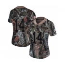 Women's New York Jets #14 Sam Darnold Limited Camo Rush Realtree Football Jersey