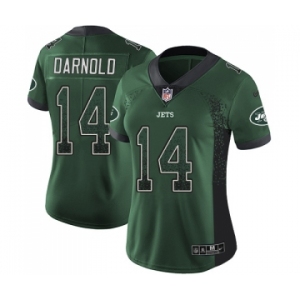 Women's New York Jets #14 Sam Darnold Limited Green Rush Drift Fashion Football Jersey
