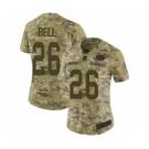 Women's New York Jets #26 Le'Veon Bell Limited Camo 2018 Salute to Service Football Jersey
