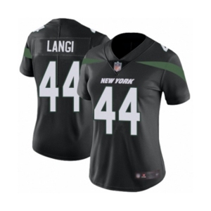 Women's New York Jets #44 Harvey Langi Black Alternate Vapor Untouchable Limited Player Football Jersey