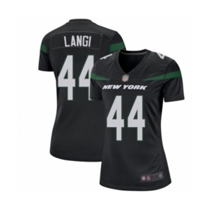 Women's New York Jets #44 Harvey Langi Game Black Alternate Football Jersey