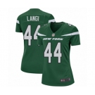Women's New York Jets #44 Harvey Langi Game Green Team Color Football Jersey