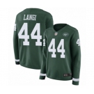 Women's New York Jets #44 Harvey Langi Limited Green Therma Long Sleeve Football Jersey