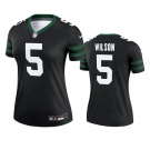 Women's New York Jets #5 Garrett Wilson Black 2024 Football Stitched Jersey
