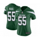 Women's New York Jets #55 Ryan Kalil Green Team Color Vapor Untouchable Limited Player Football Jersey