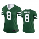 Women's New York Jets #8 Aaron Rodgers Green 2024 Football Stitched Jersey