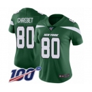 Women's New York Jets #80 Wayne Chrebet Green Team Color Vapor Untouchable Limited Player 100th Season Football Jersey