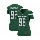 Women's New York Jets #96 Henry Anderson Game Green Team Color Football Jersey