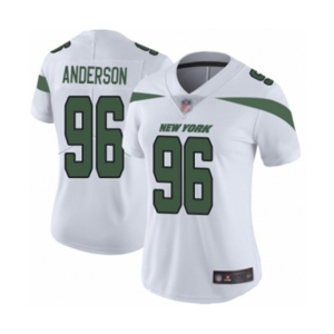 Women's New York Jets #96 Henry Anderson White Vapor Untouchable Limited Player Football Jersey