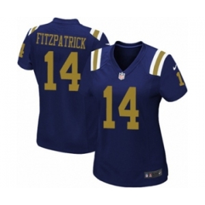 Women's Nike New York Jets #14 Ryan Fitzpatrick Navy Blue Alternate NFL Jersey