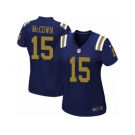Women's Nike New York Jets #15 Josh McCown Game Navy Blue Alternate NFL Jersey