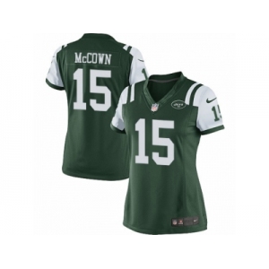 Women's Nike New York Jets #15 Josh McCown Limited Green Team Color NFL Jersey