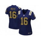 Women's Nike New York Jets #16 Myles White Limited Navy Blue Alternate NFL Jersey