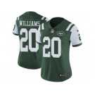 Women's Nike New York Jets #20 Marcus Williams Vapor Untouchable Limited Green Team Color NFL Jersey