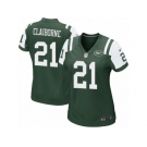 Women's Nike New York Jets #21 Morris Claiborne Game Green Team Color NFL Jersey