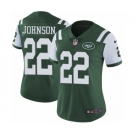 Women's Nike New York Jets #22 Trumaine Johnson Green Team Color Vapor Untouchable Elite Player NFL Jersey
