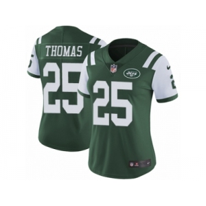 Women's Nike New York Jets #25 Shamarko Thomas Green Team Color Vapor Untouchable Limited Player NFL Jersey