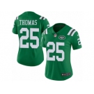 Women's Nike New York Jets #25 Shamarko Thomas Limited Green Rush NFL Jersey