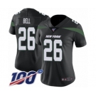 Women's Nike New York Jets #26 Le'Veon Bell Black Alternate Vapor Untouchable Limited Player 100th Season NFL Jersey