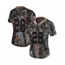 Women's Nike New York Jets #28 Curtis Martin Limited Camo Rush Realtree NFL Jersey