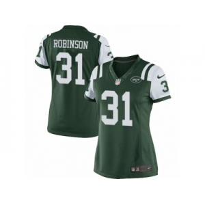 Women's Nike New York Jets #31 Khiry Robinson Limited Green Team Color NFL Jersey