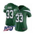 Women's Nike New York Jets #33 Jamal Adams Green Team Color Vapor Untouchable Limited Player 100th Season NFL Jersey