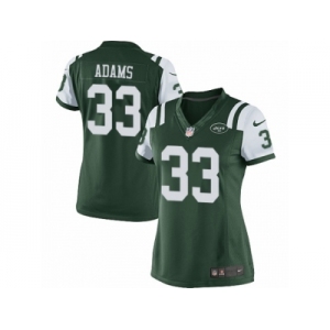 Women's Nike New York Jets #33 Jamal Adams Limited Green Team Color NFL Jersey