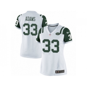 Women's Nike New York Jets #33 Jamal Adams Limited White NFL Jersey