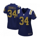 Women's Nike New York Jets #34 Isaiah Crowell Limited Navy Blue Alternate NFL Jersey