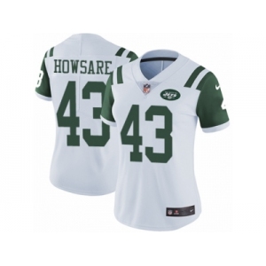 Women's Nike New York Jets #43 Julian Howsare Vapor Untouchable Limited White NFL Jersey