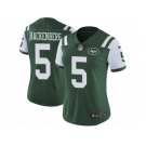 Women's Nike New York Jets #5 Christian Hackenberg Vapor Untouchable Limited Green Team Color NFL Jersey