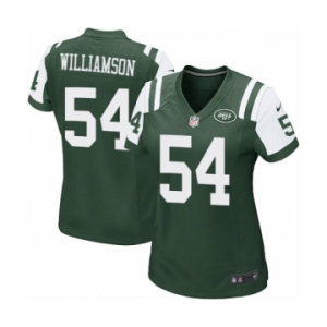 Women's Nike New York Jets #54 Avery Williamson Game Green Team Color NFL Jersey