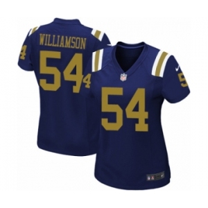 Women's Nike New York Jets #54 Avery Williamson Limited Navy Blue Alternate NFL Jersey