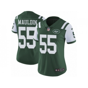 Women's Nike New York Jets #55 Lorenzo Mauldin Vapor Untouchable Limited Green Team Color NFL Jersey