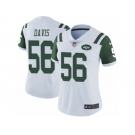 Women's Nike New York Jets #56 DeMario Davis White Vapor Untouchable Limited Player NFL Jersey