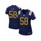 Women's Nike New York Jets #58 Darron Lee Limited Navy Blue Alternate NFL Jersey